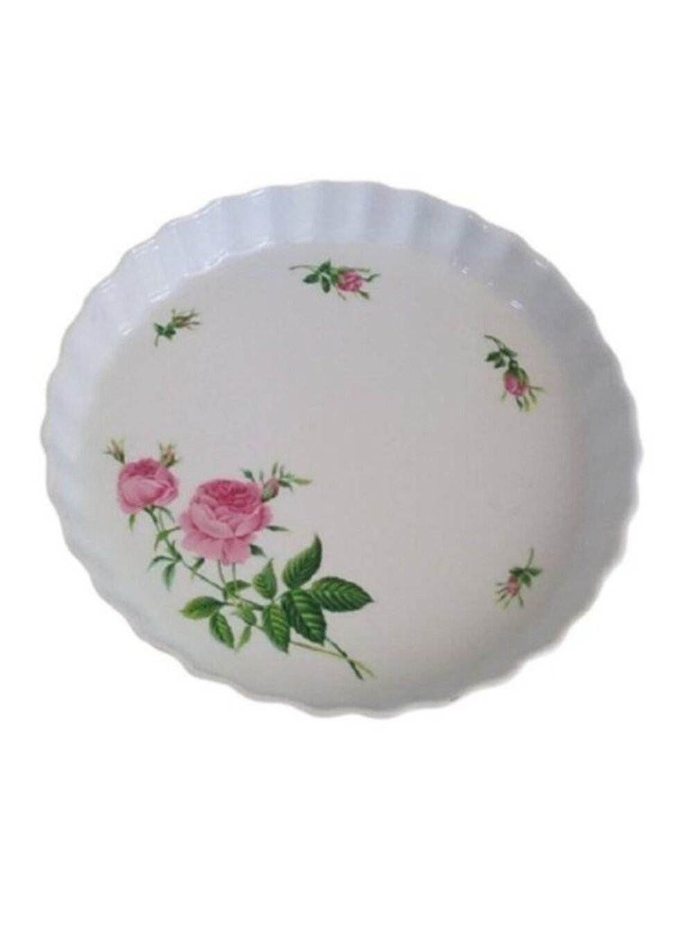 Christineholm Porcelain ROSE Tart Quiche 10" plate platter